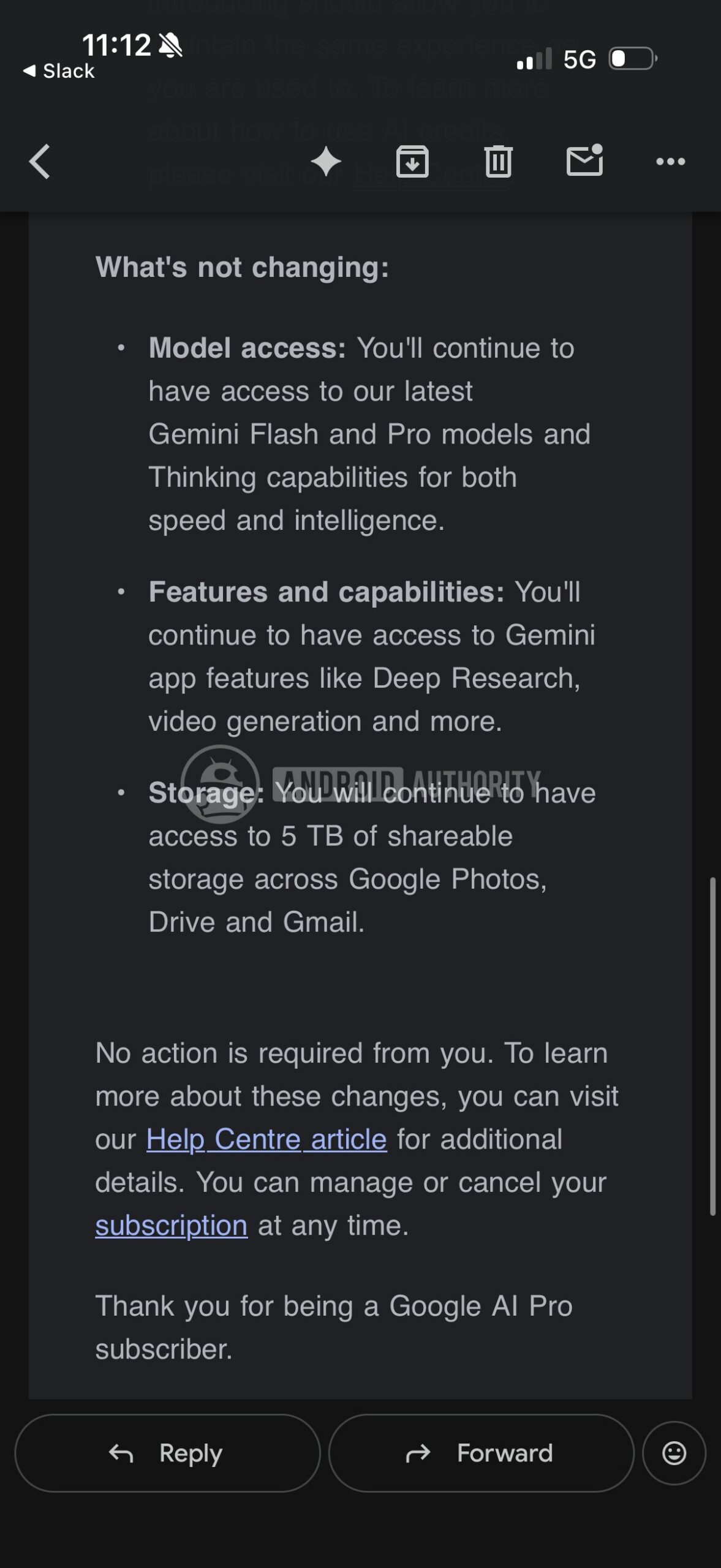 Google AI Pro plan change 3 watermarked