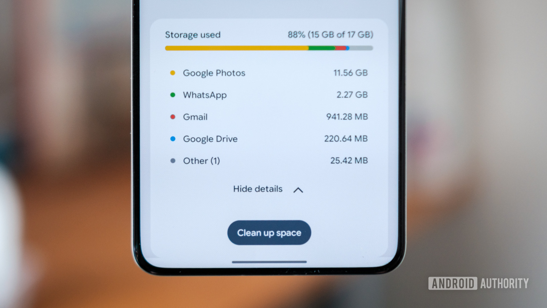 Google Account Storage Use