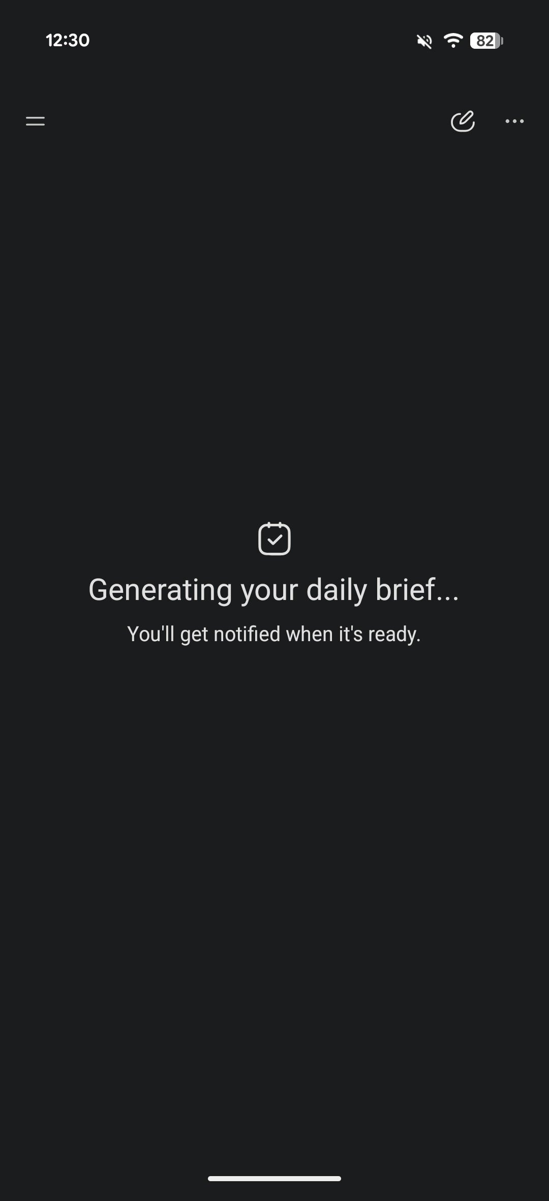 Google Daily Brief generating