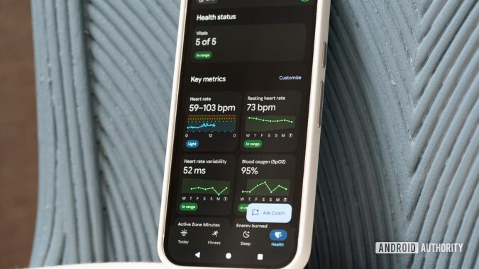 Google Health 5.01 improves nutrition, sleep, and fitness tracking