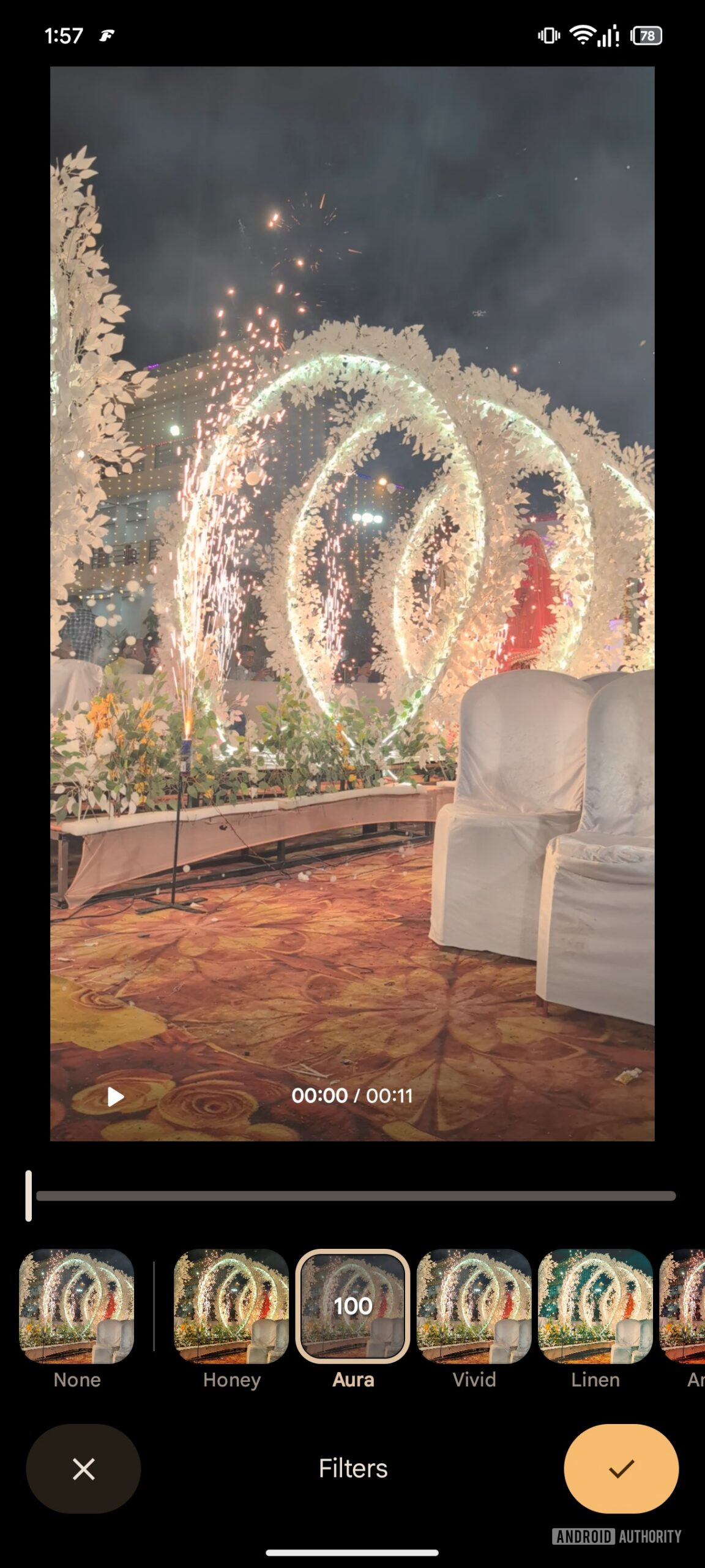 Google Photos video editor filters