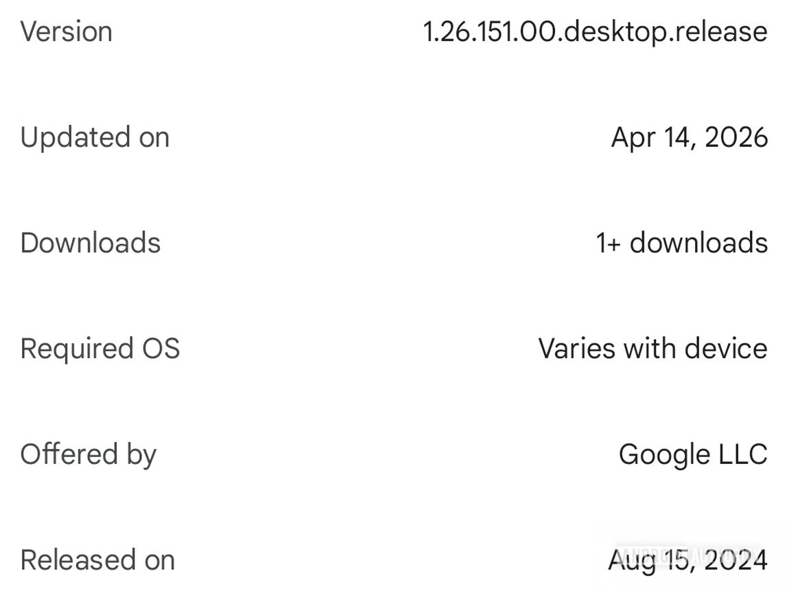 Google Pixel Screenshot Desktop app release