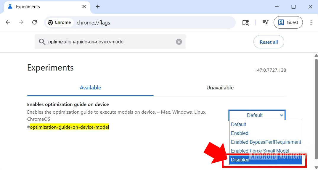How to Disable Chrome's AI Model Disable Chrome Flags