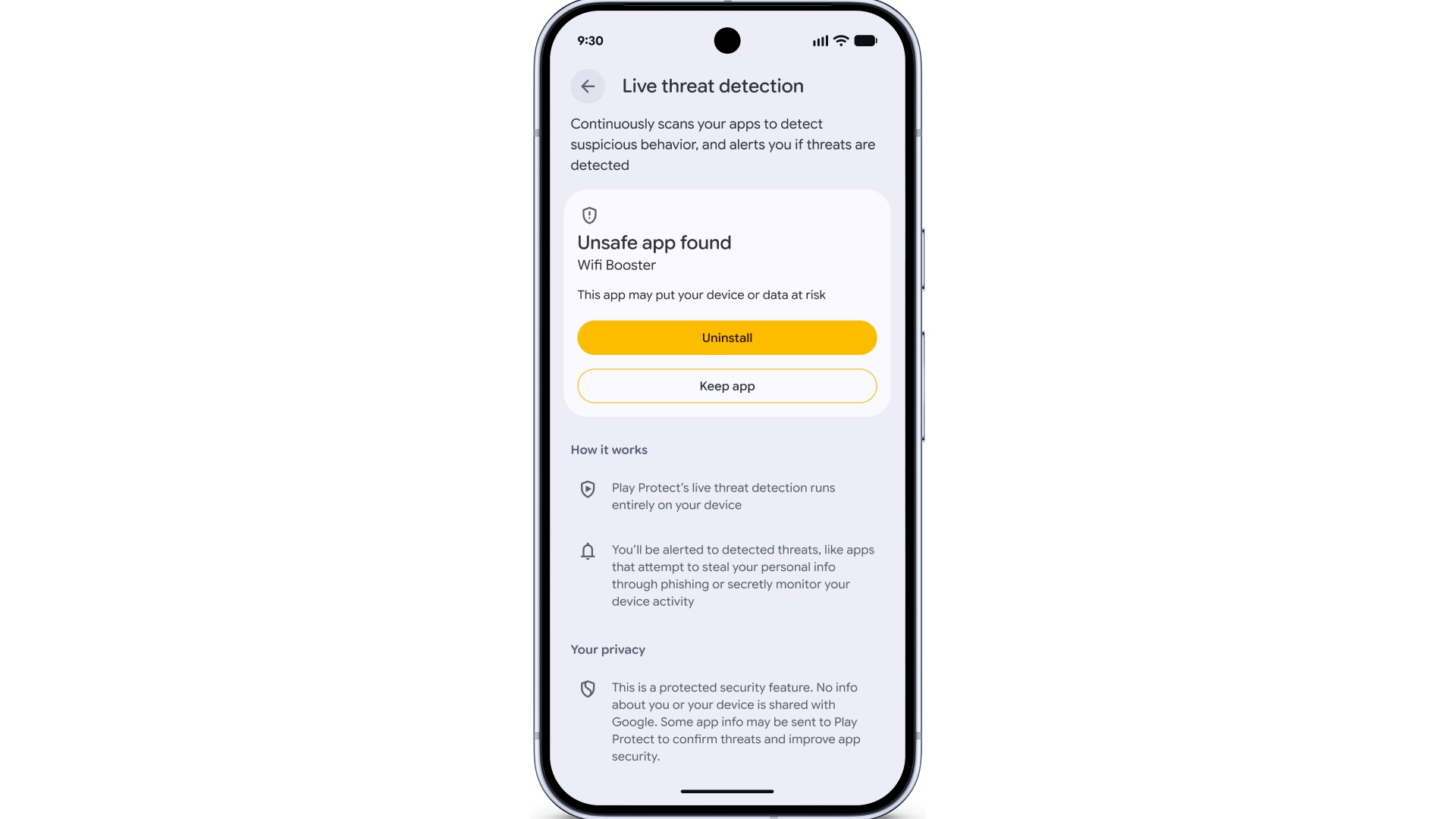 Live Threat Detection Android