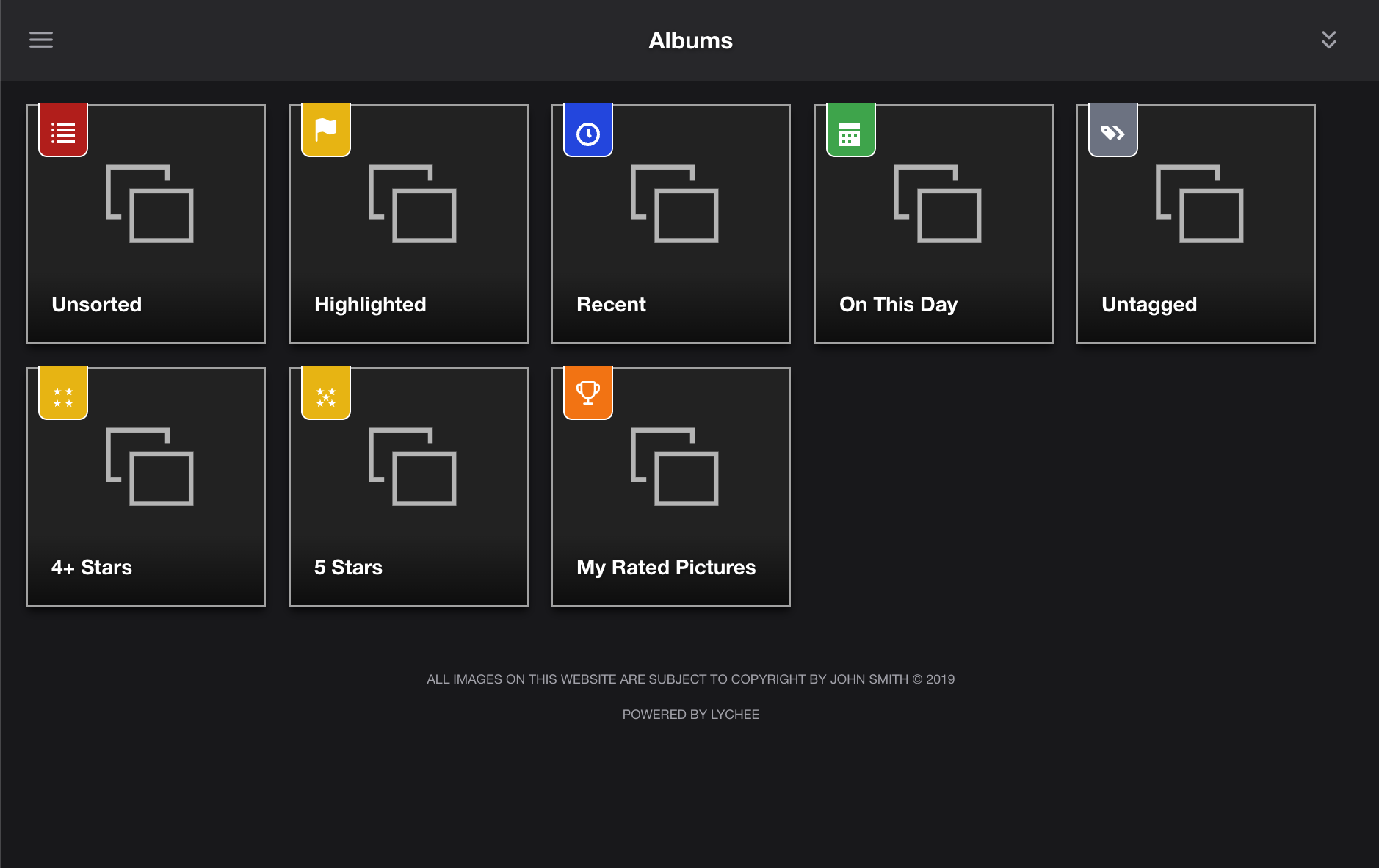 Lychee albums view