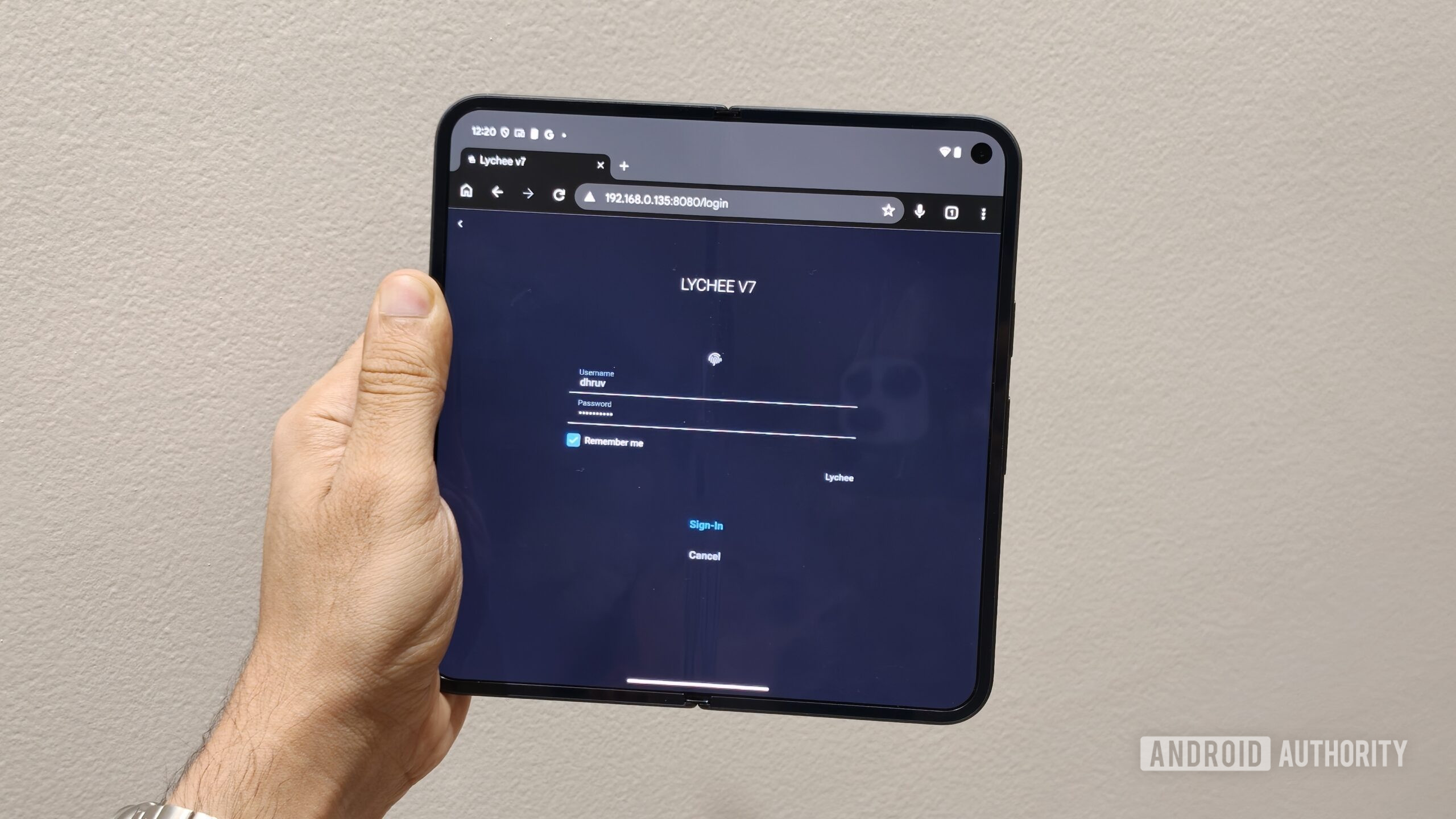 Lychee photo server running on an Android phone 1