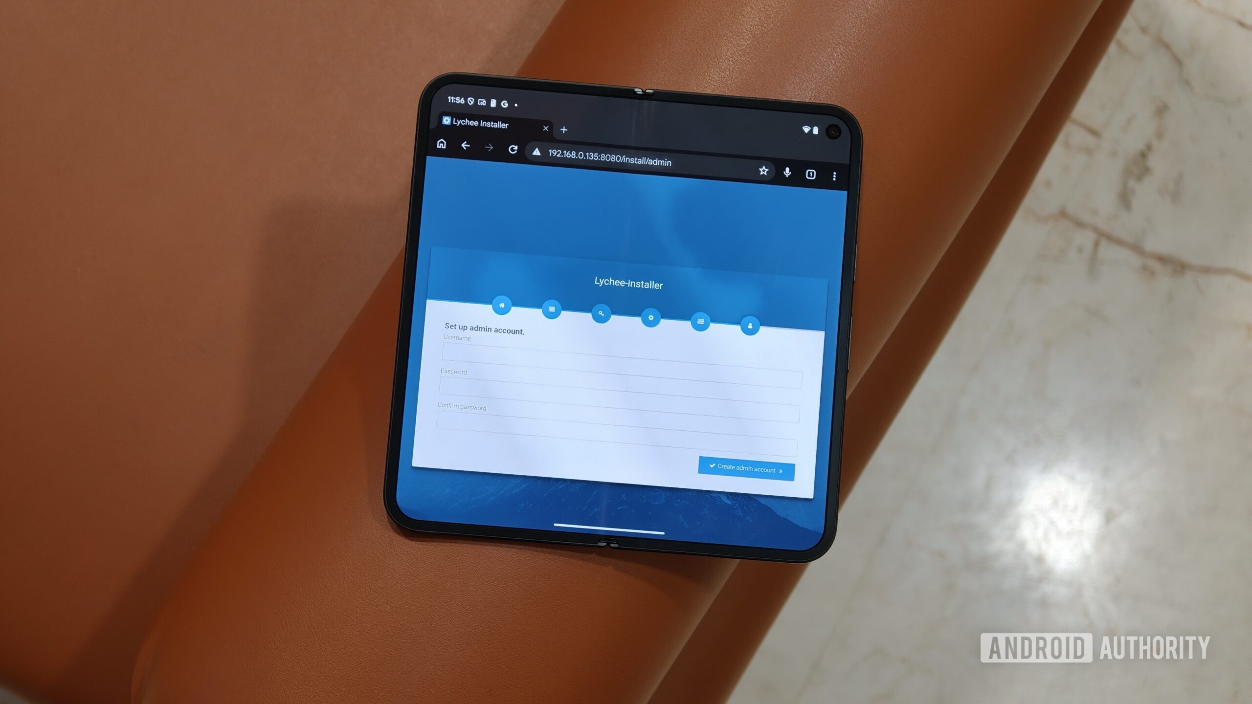 Lychee photo server running on an Android phone 6