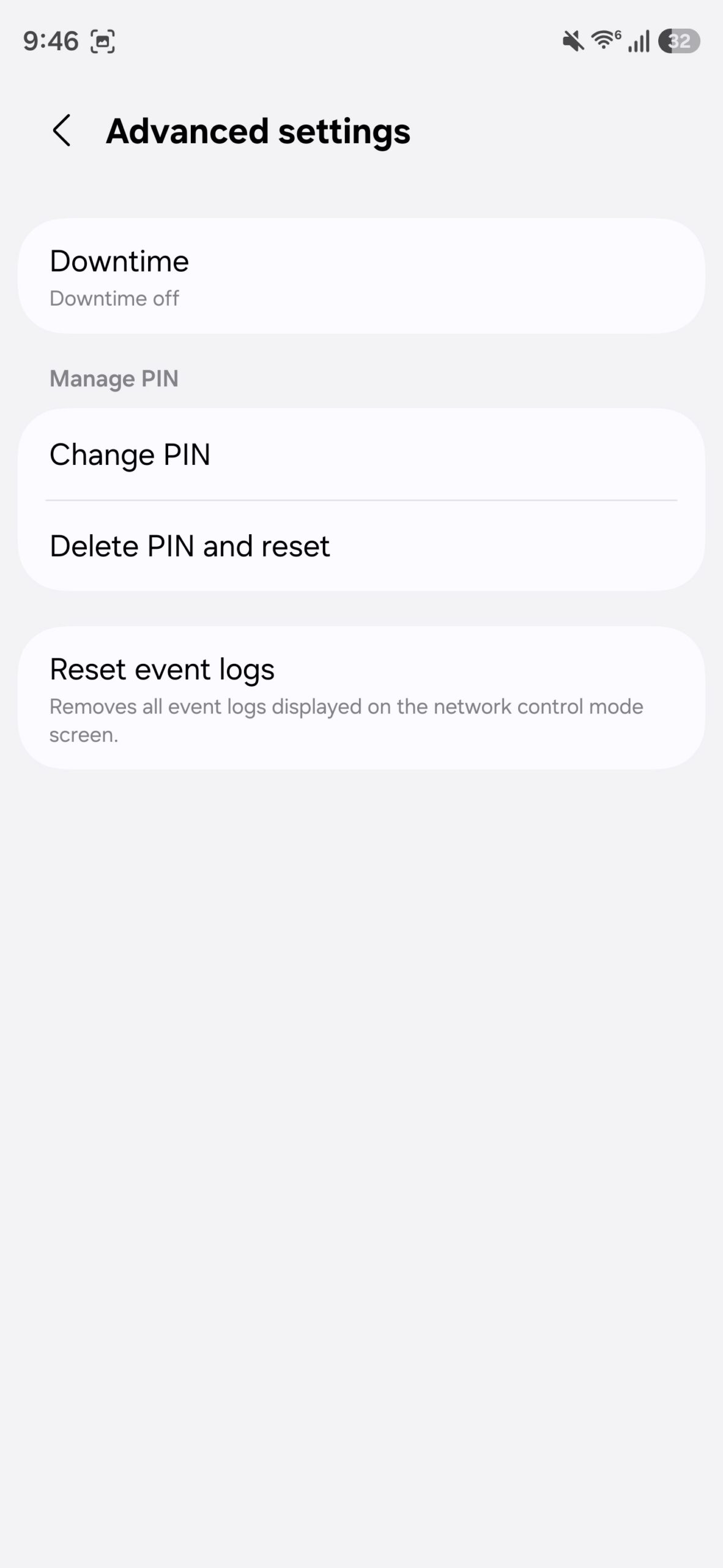 One UI 9 Network Management for concentration 6