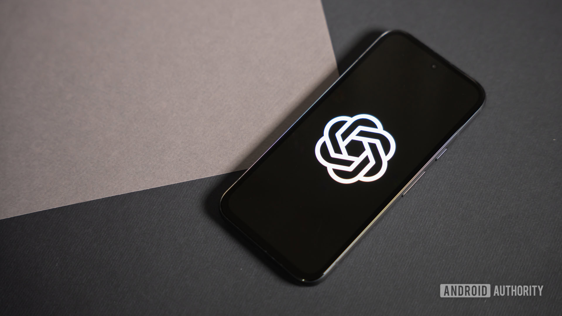 Open AI ChatGPT logo on phone stock photo 8