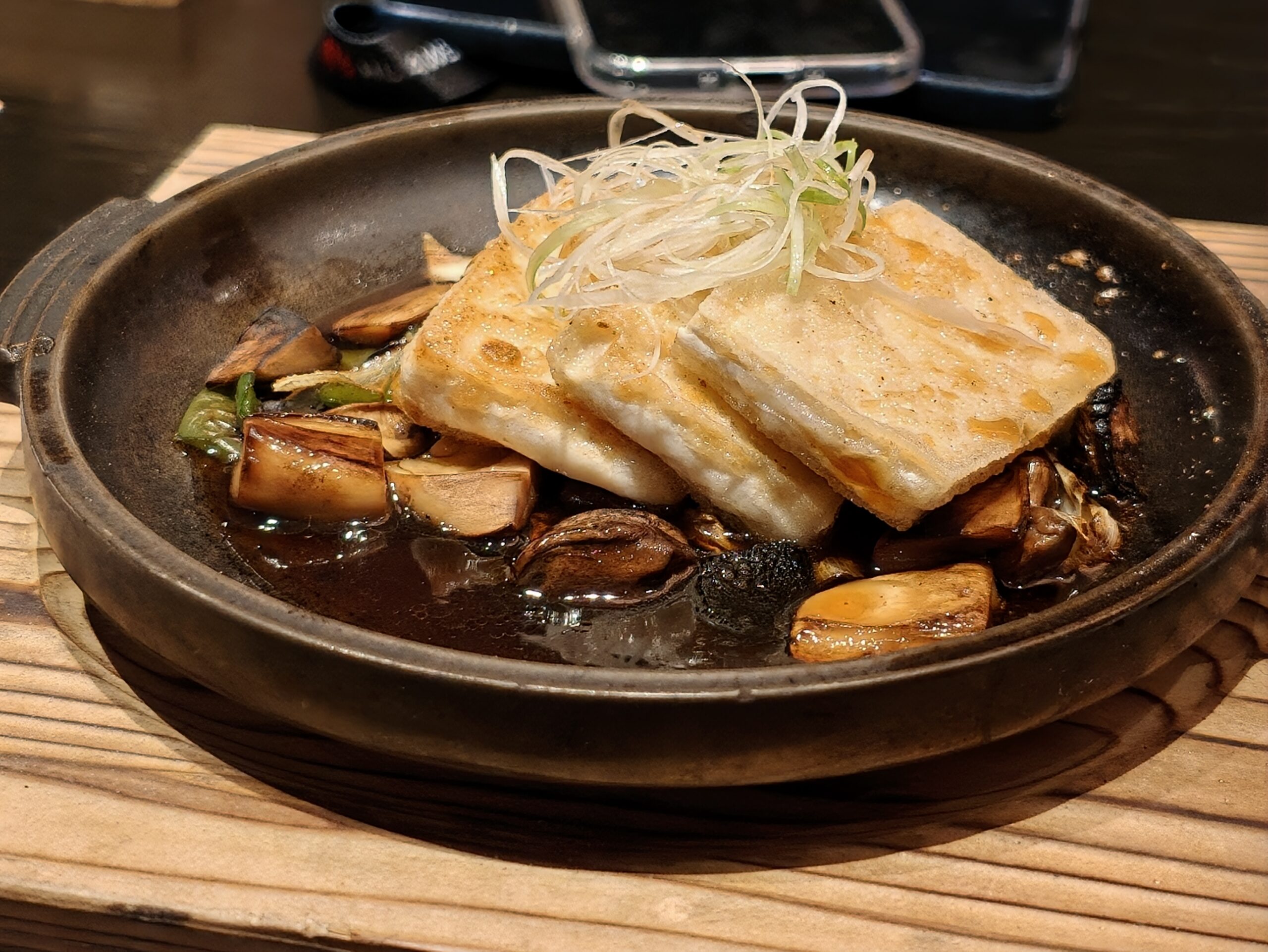 Shot of a tofu dish taken through OPPO Find X9 Ultra