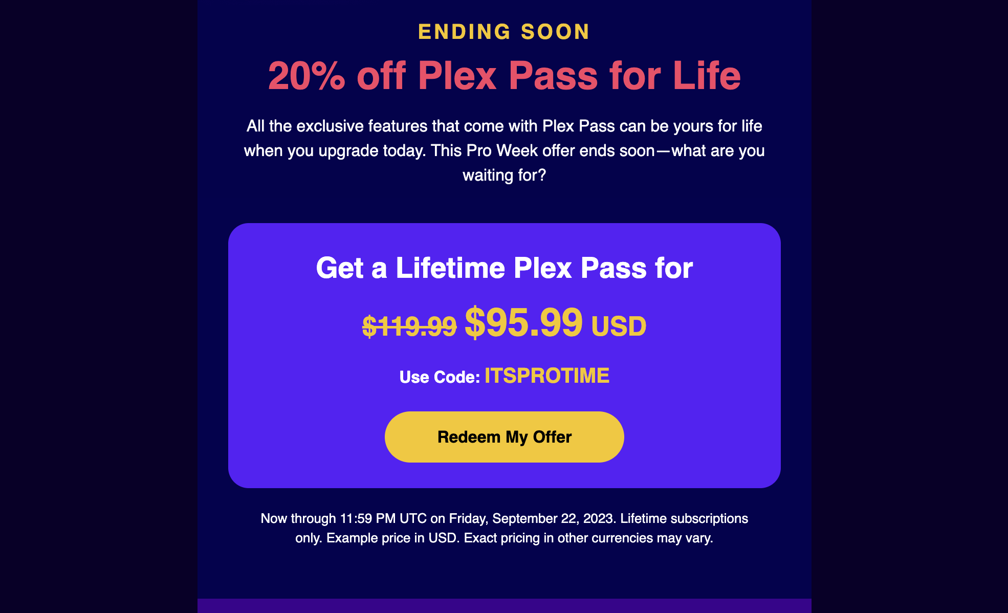 Plex Pass old price