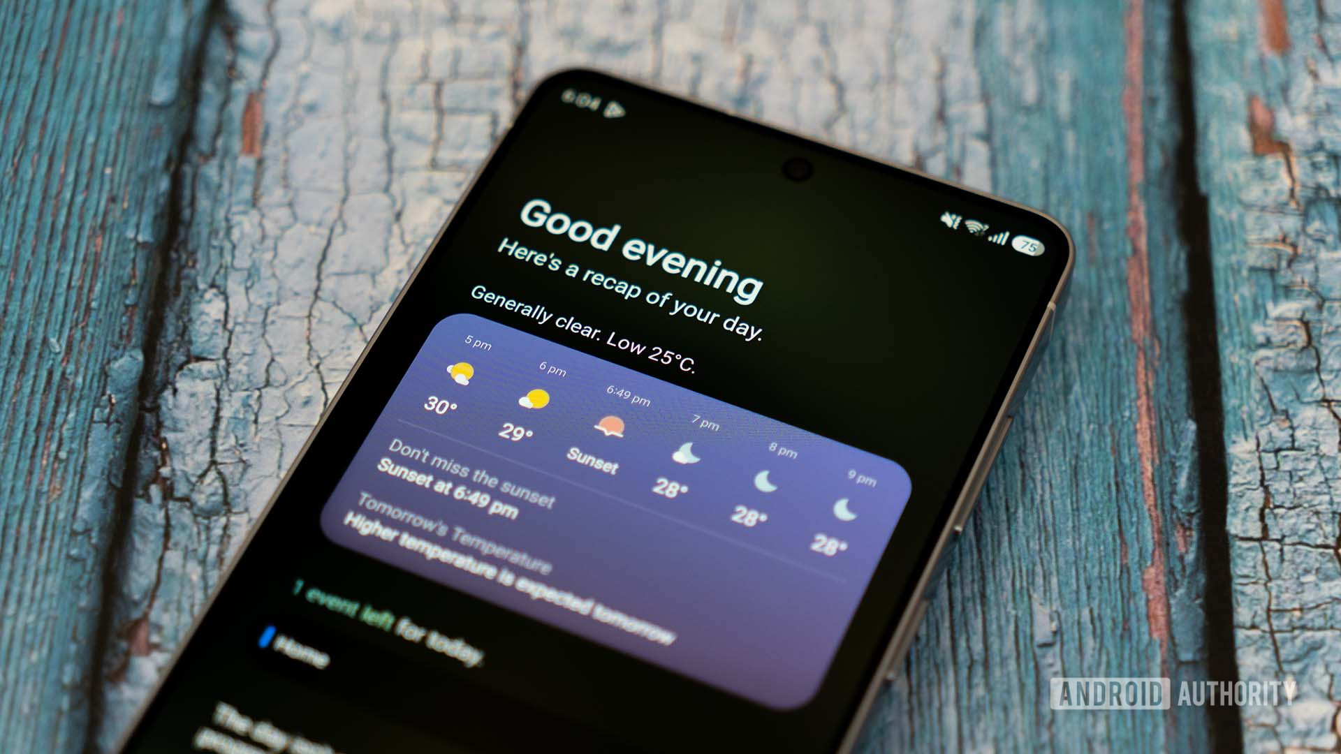 Samsung Galaxy S26 Ultra showing One UI Now Brief