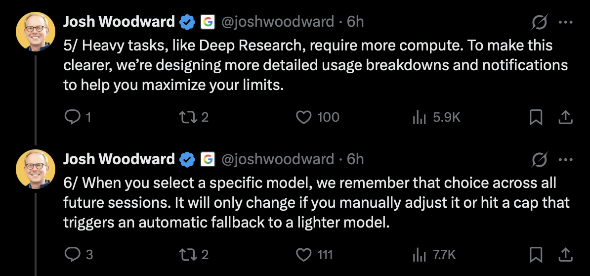 Josh Woodward about Deep Research on X Josh Woodward about Deep Research on X