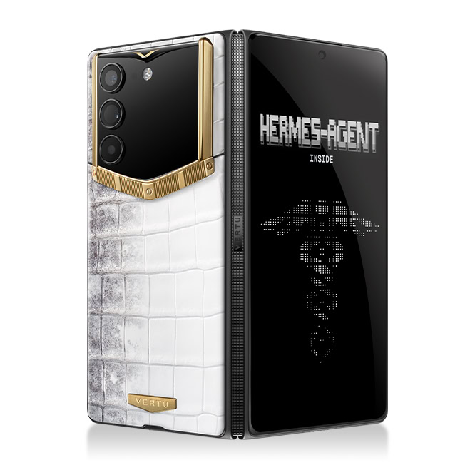 Vertu AlphaFold crocodile gold
