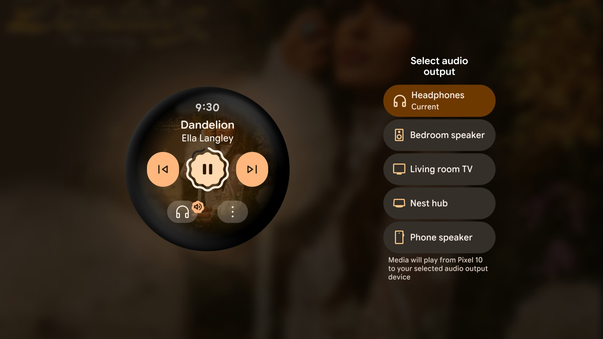 Wear OS 7 audio output switcher