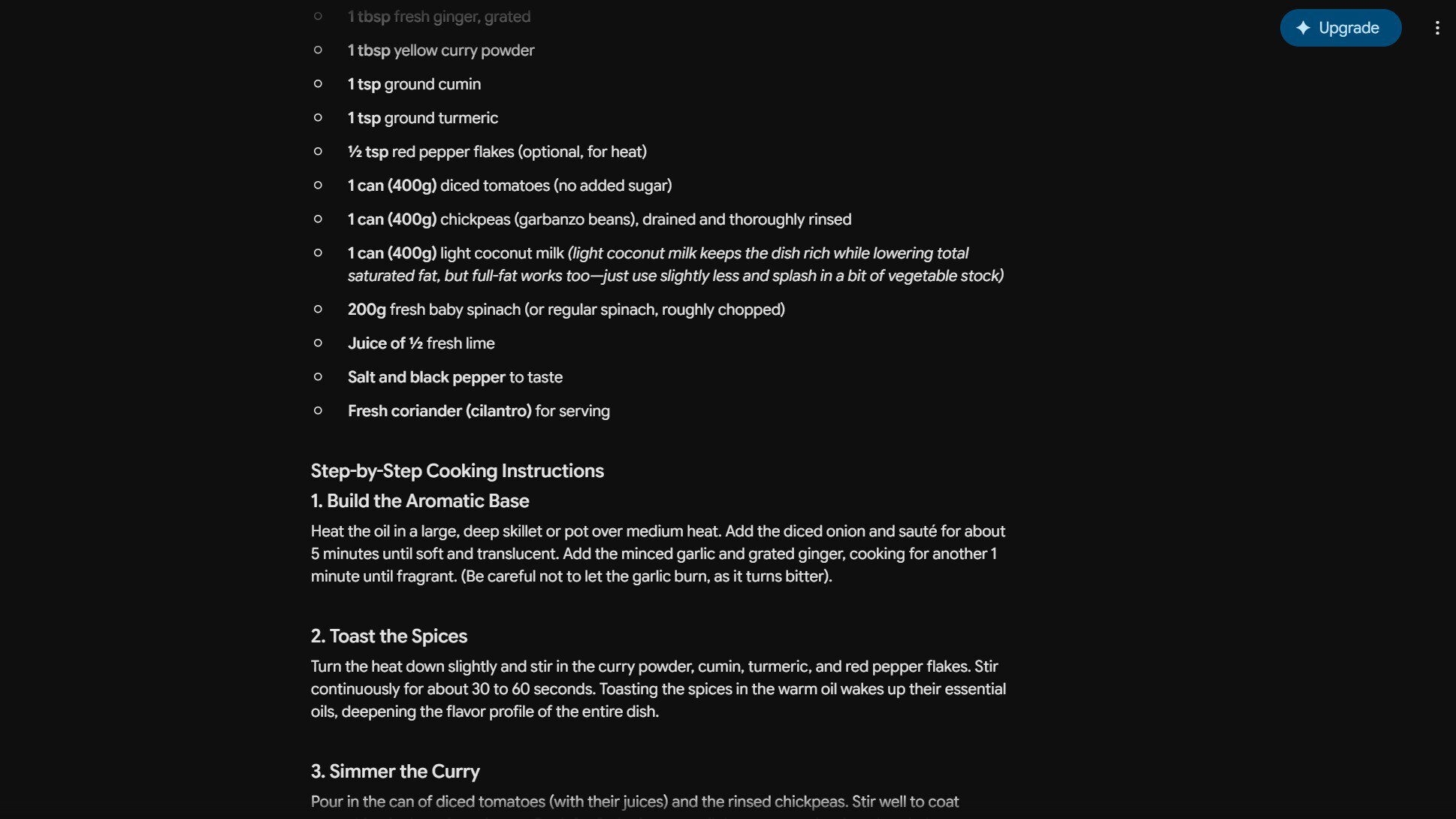 a recipe in gemini a recipe in gemini