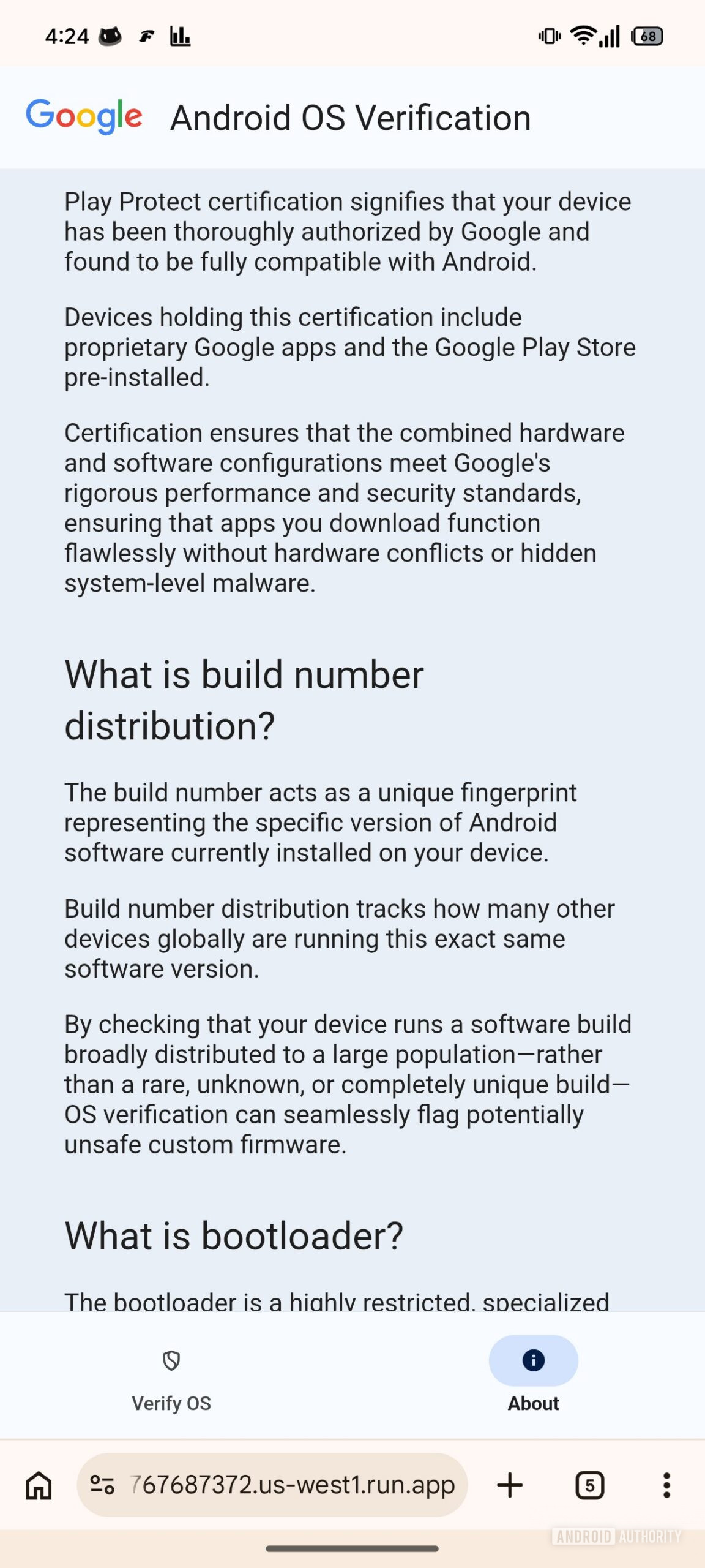 android os verification 3