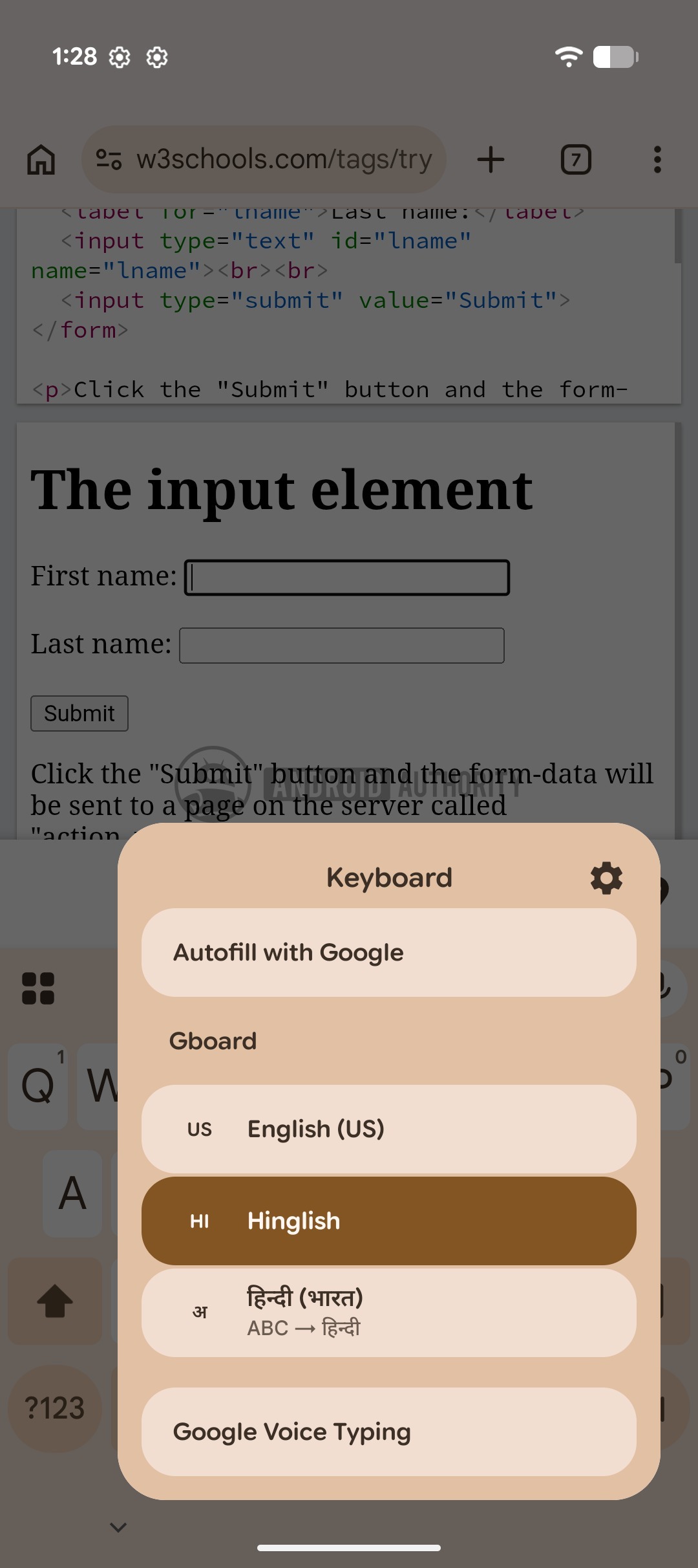 android upcoming keyboard switcher ui android 17 qpr 1 beta 3 watermarked