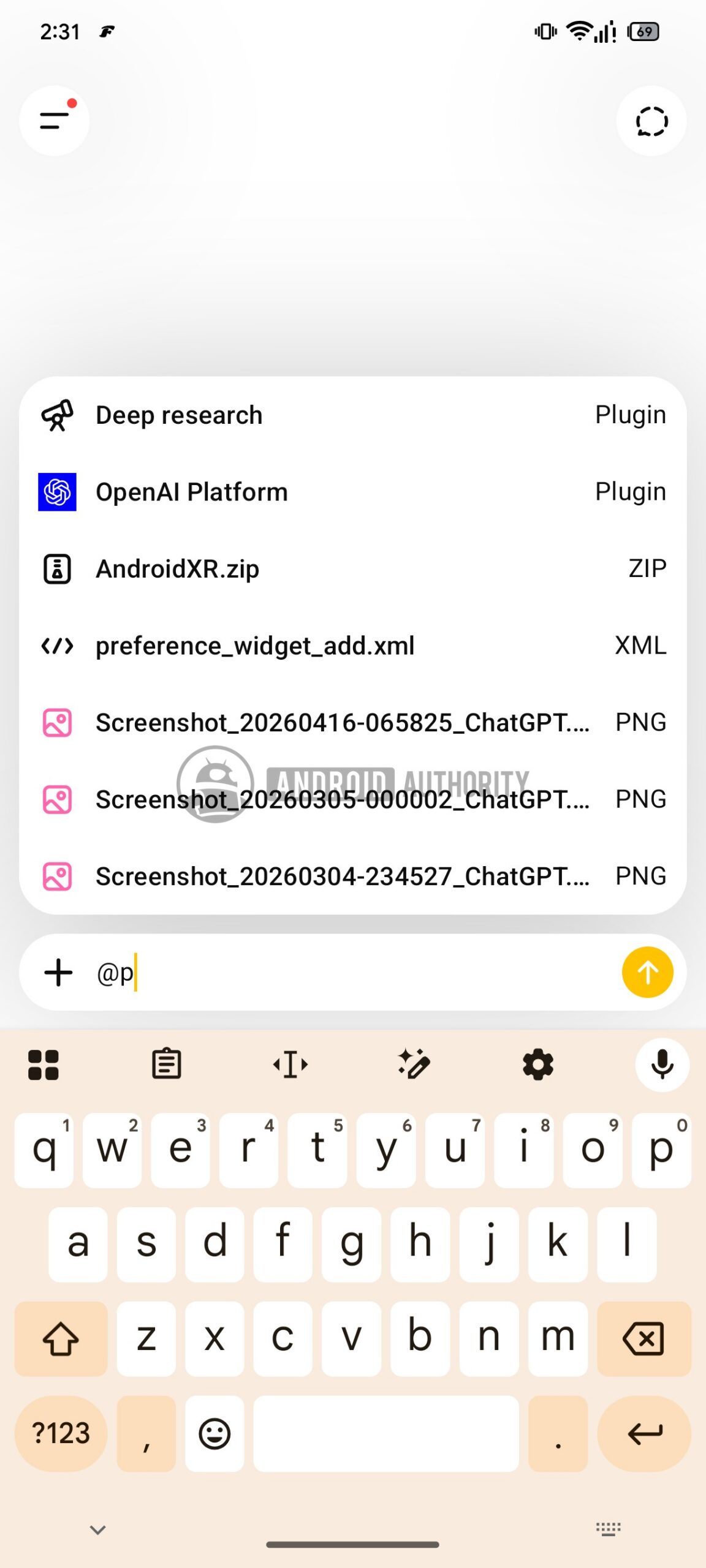 chatgpt attach files from library image watermarked