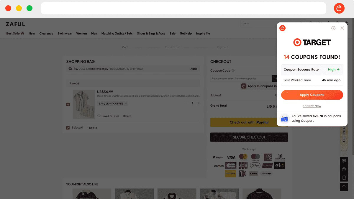 Coopert 2 Auto Tasting Coupon Popup