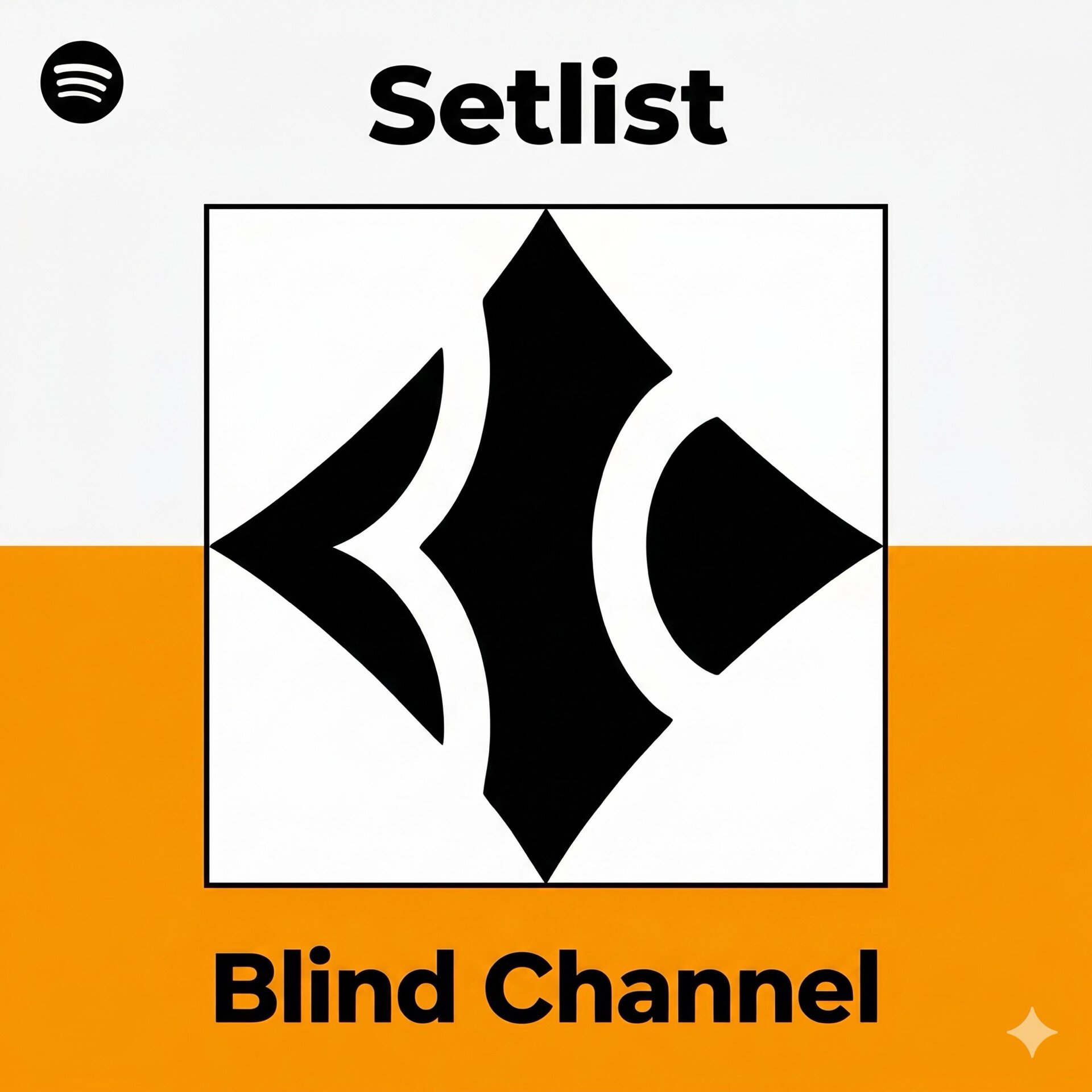 gemini generated spotify setlist blind channel playlist cover