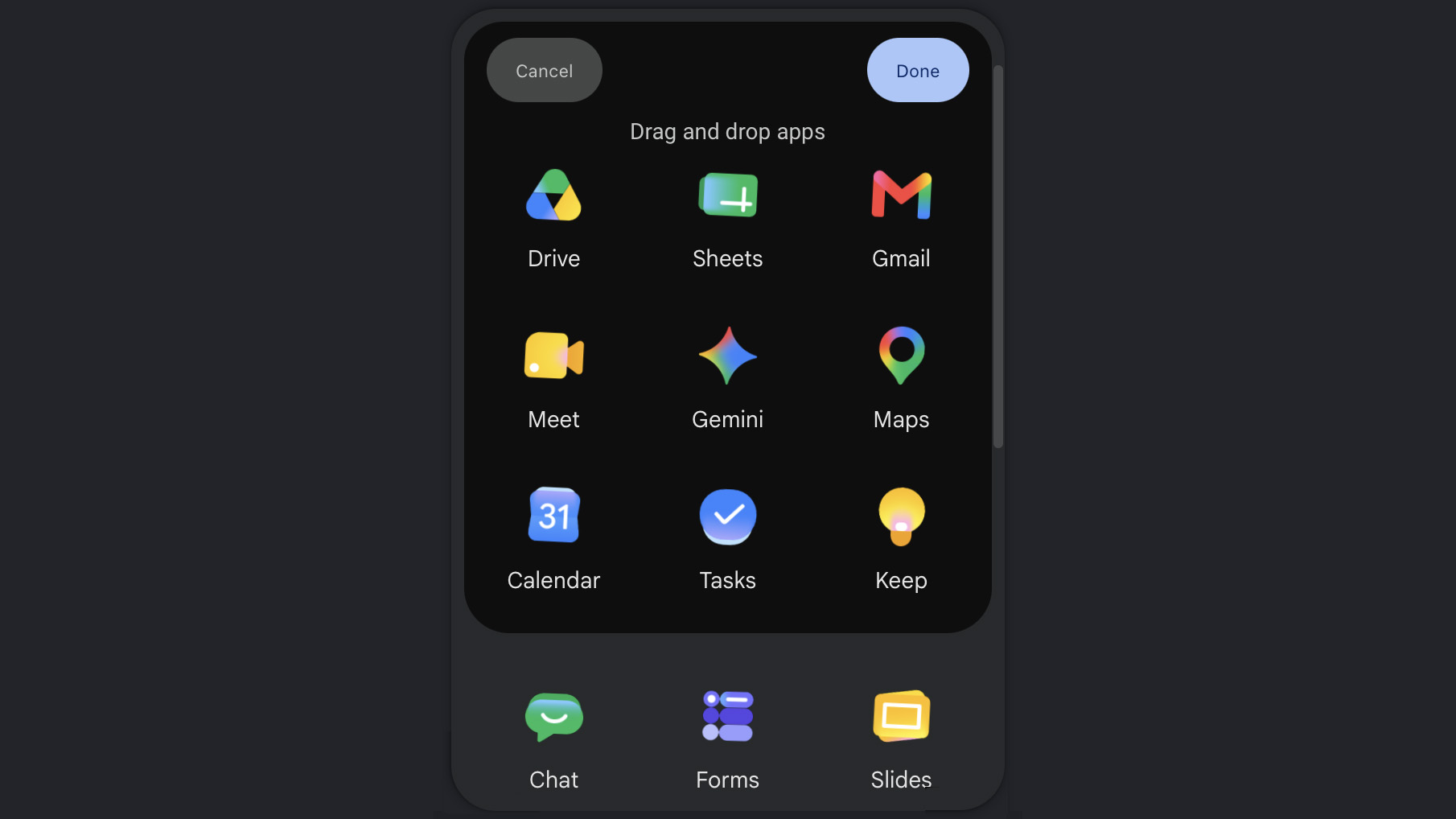 Google's new gradient icons are starting to show up for users