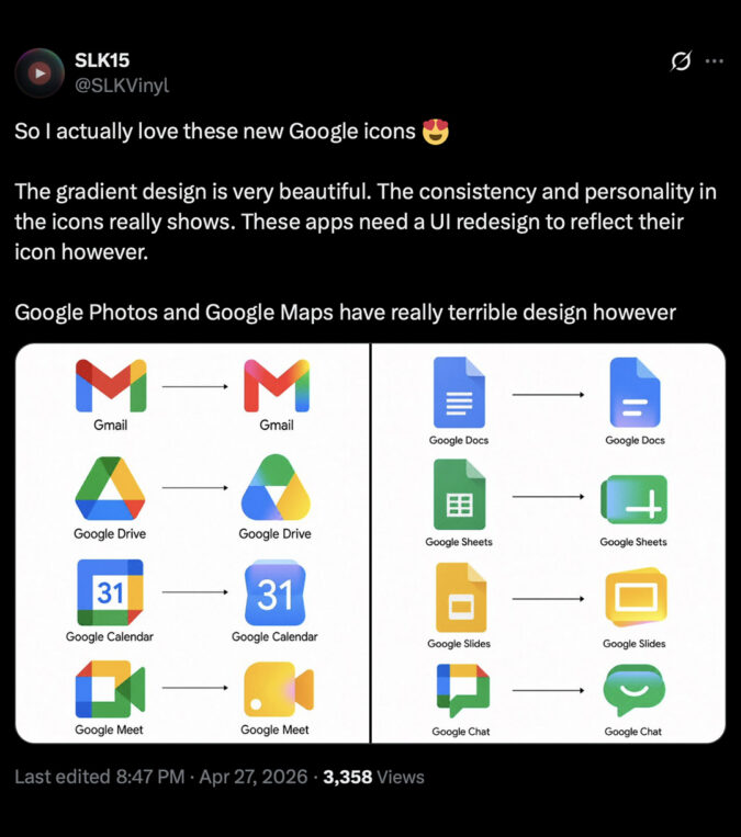 New Google app icons are rolling out, and people are divided