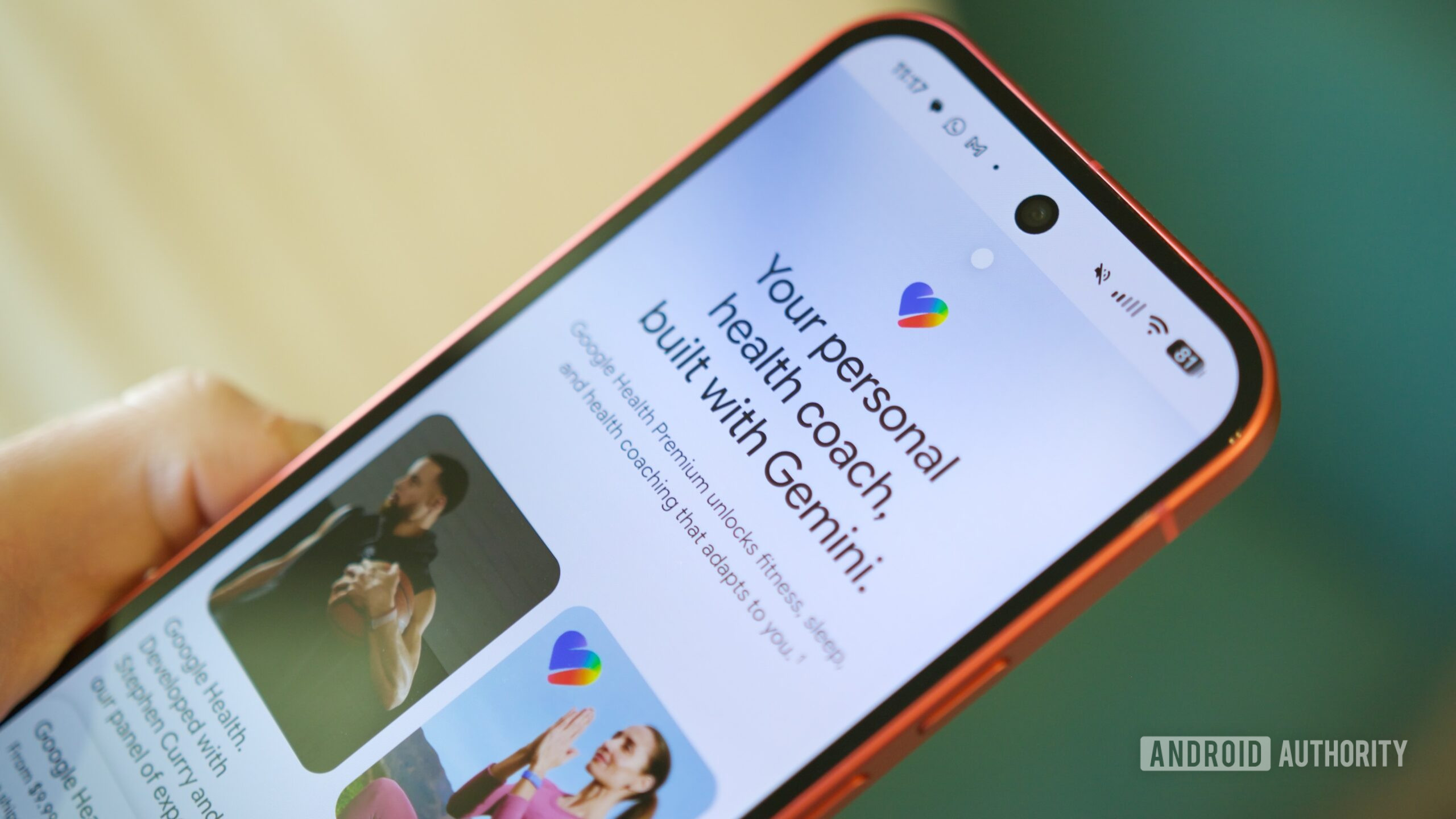 Google Health Premium website, as displayed on a Pixel phone.