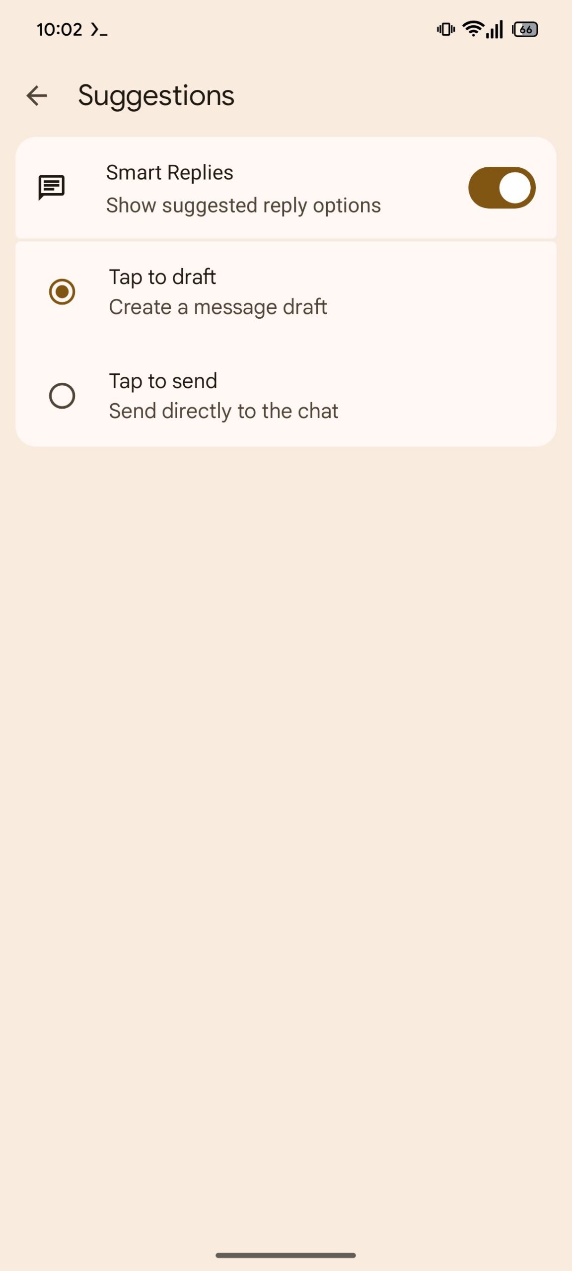 google messages smart reply settings 2