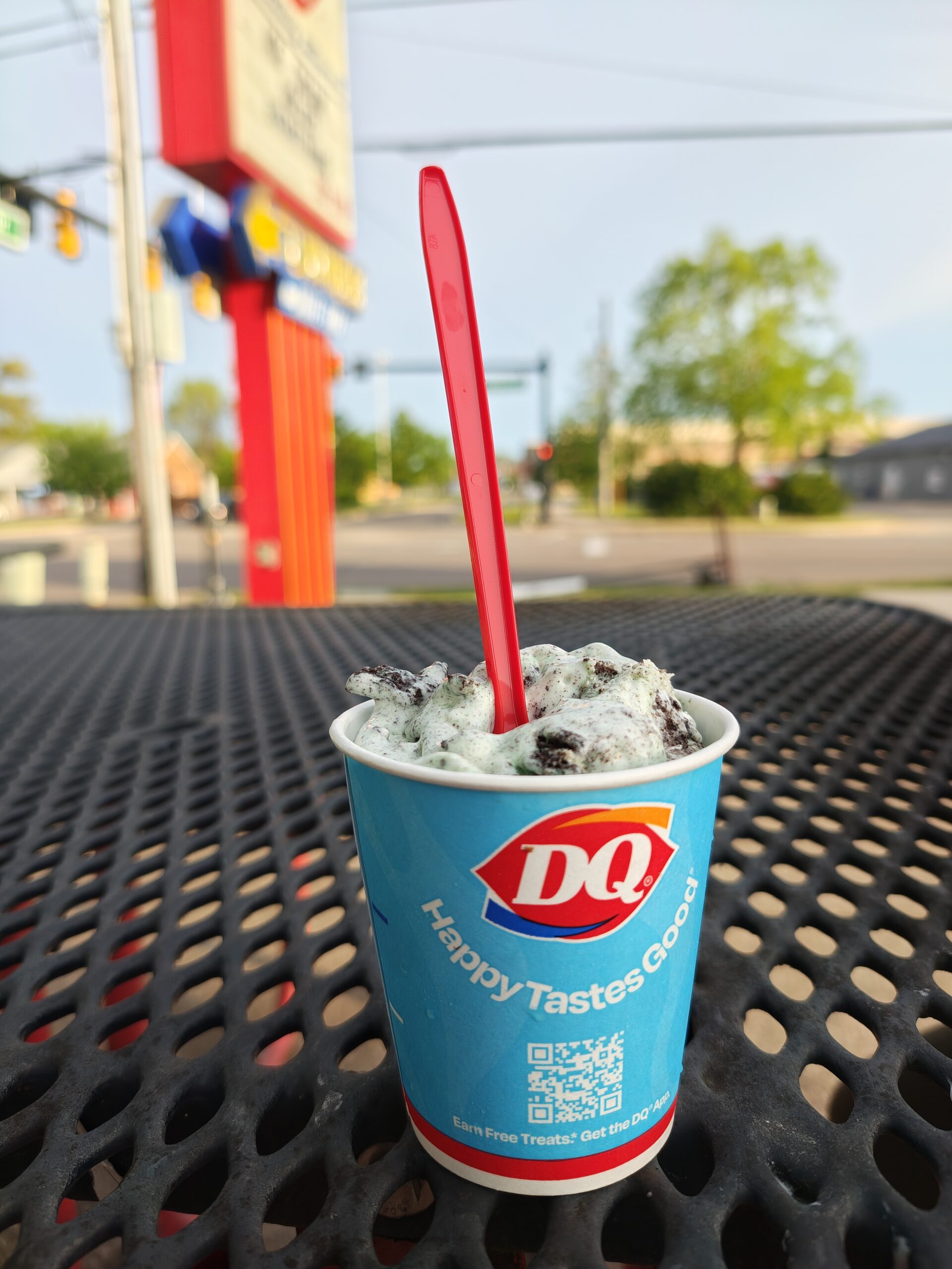 Photo of ice cream at Dairy Queen, taken with the Motorola Razr Fold.