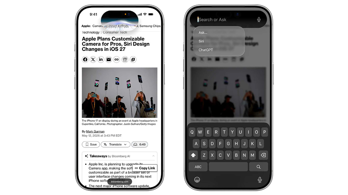 new siri dynamic island design ask siri interface new siri dynamic island design ask siri interface