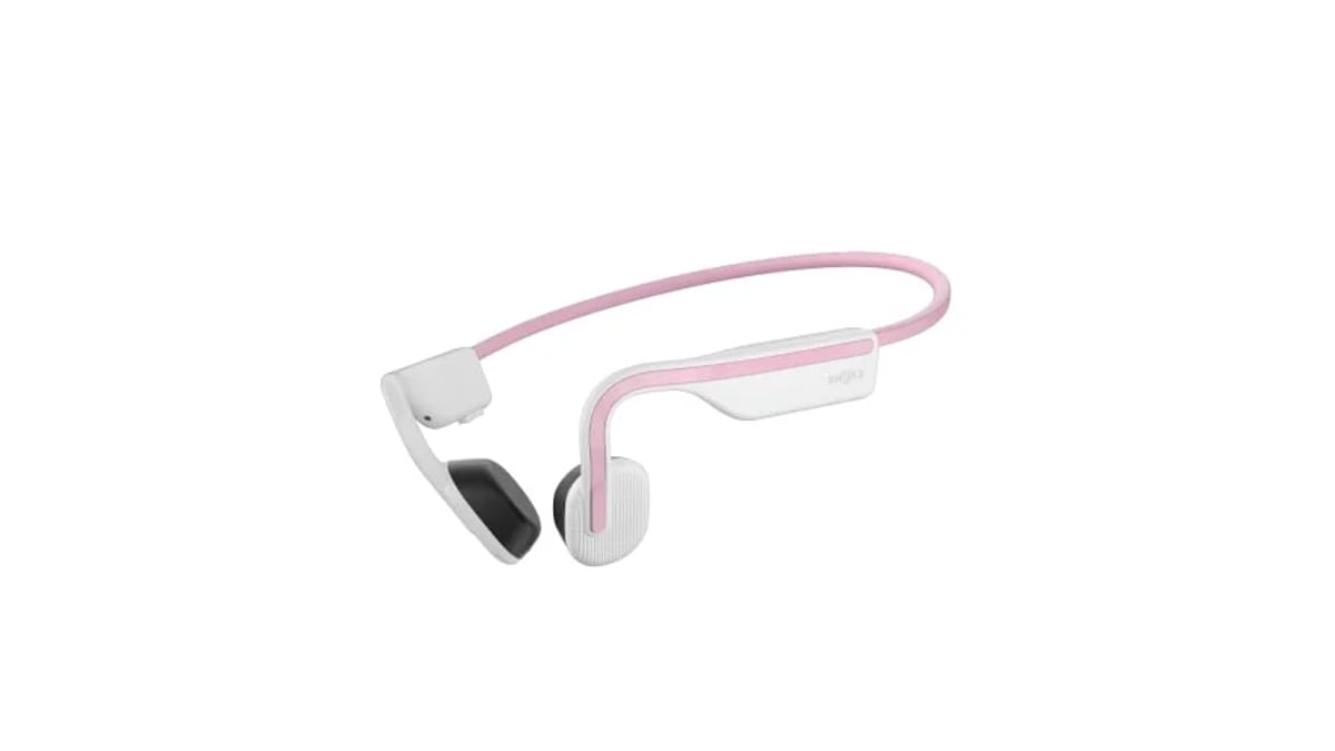 product 1779479481568 SHOKZ OpenMove - Open-Ear Bluetooth Sport Headphones, Bone Conduction Wireless Earphones, Sweatproof for Running and Workouts, with Sticker Pack (Pink)