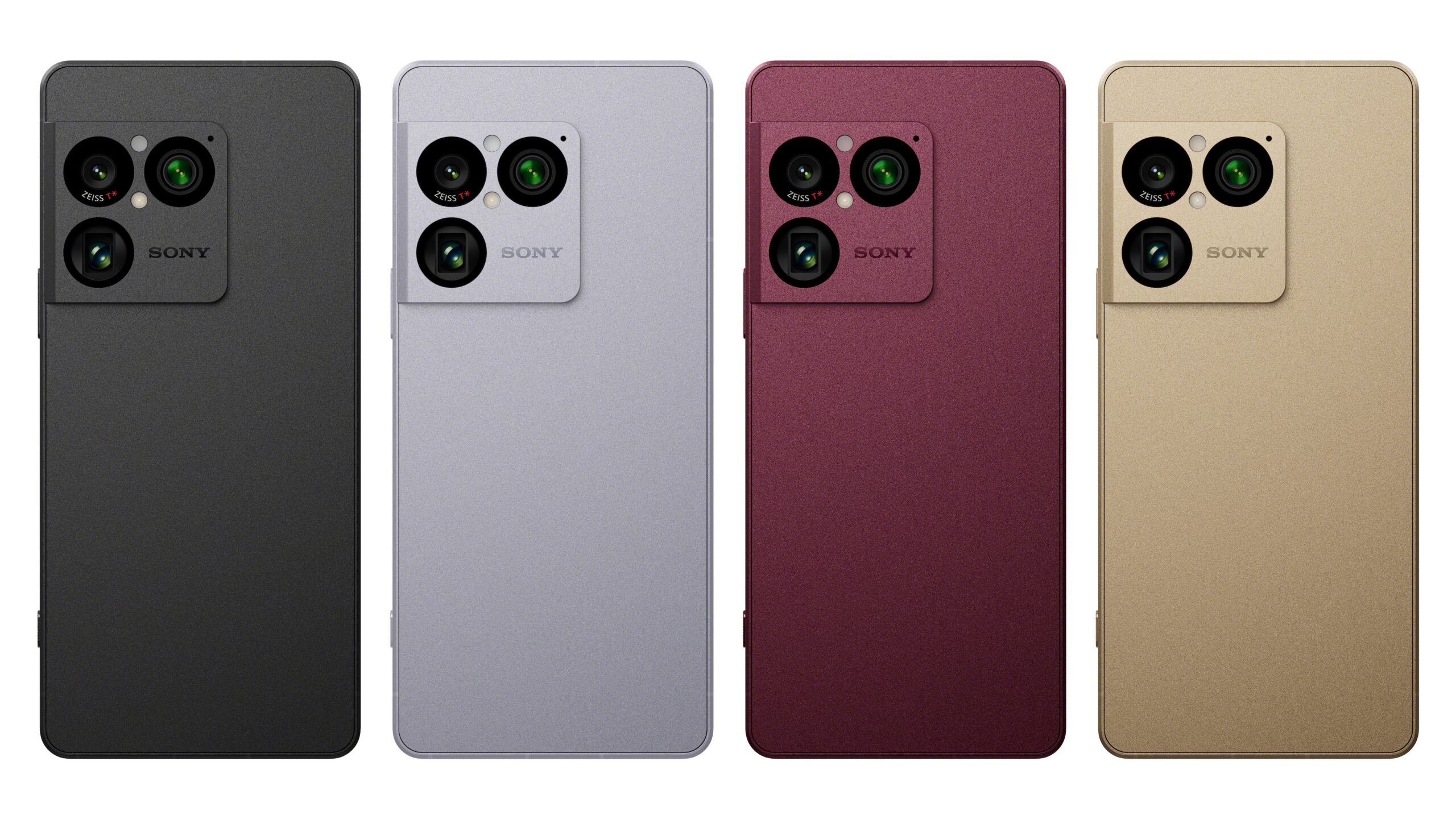 Official render of the Sony Xperia 1 VIIII in all colors.