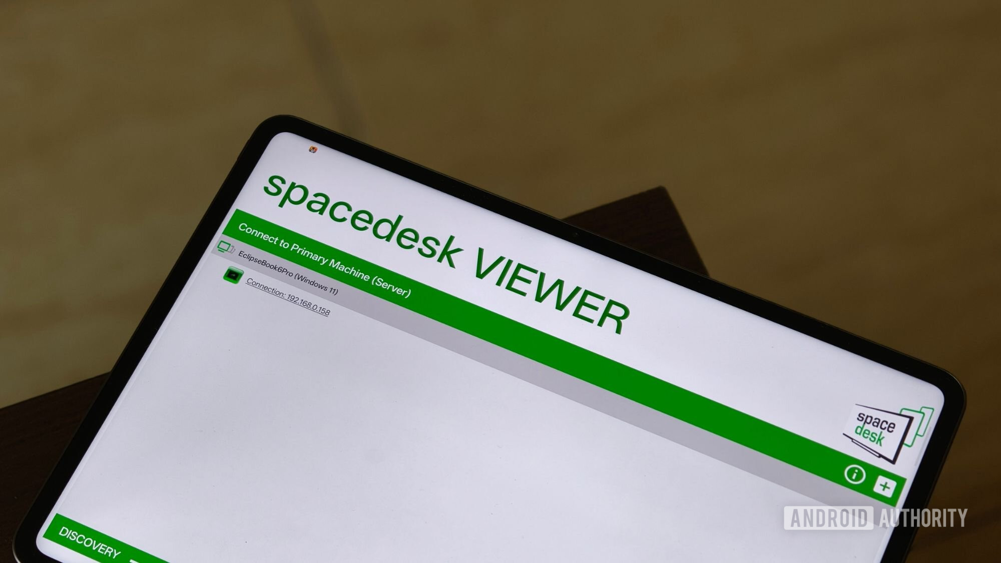 spacedesk viewer on OnePlus Pad 4 connected with Galaxy Book6 Pro spacedesk viewer on OnePlus Pad 4 connected with Galaxy Book6 Pro