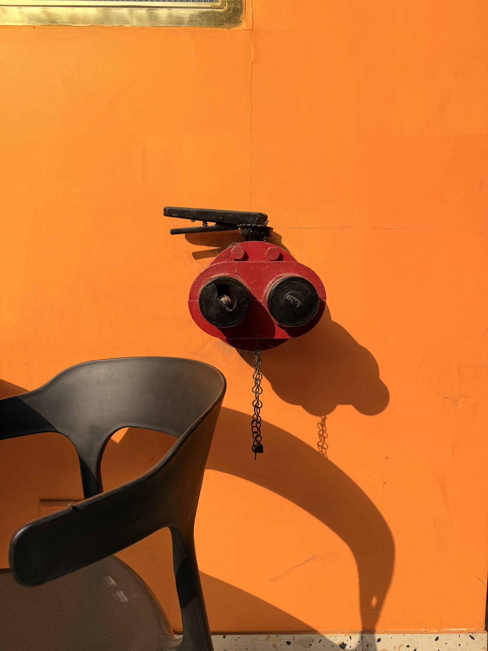 An image of a fire hydrant shot on the iPhone at 23mm
