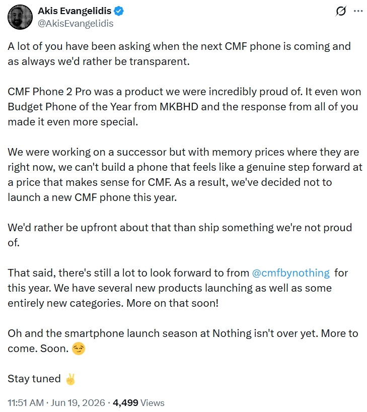 Akis Evangelidis on the next CMF Phone Akis Evangelidis on the next CMF Phone