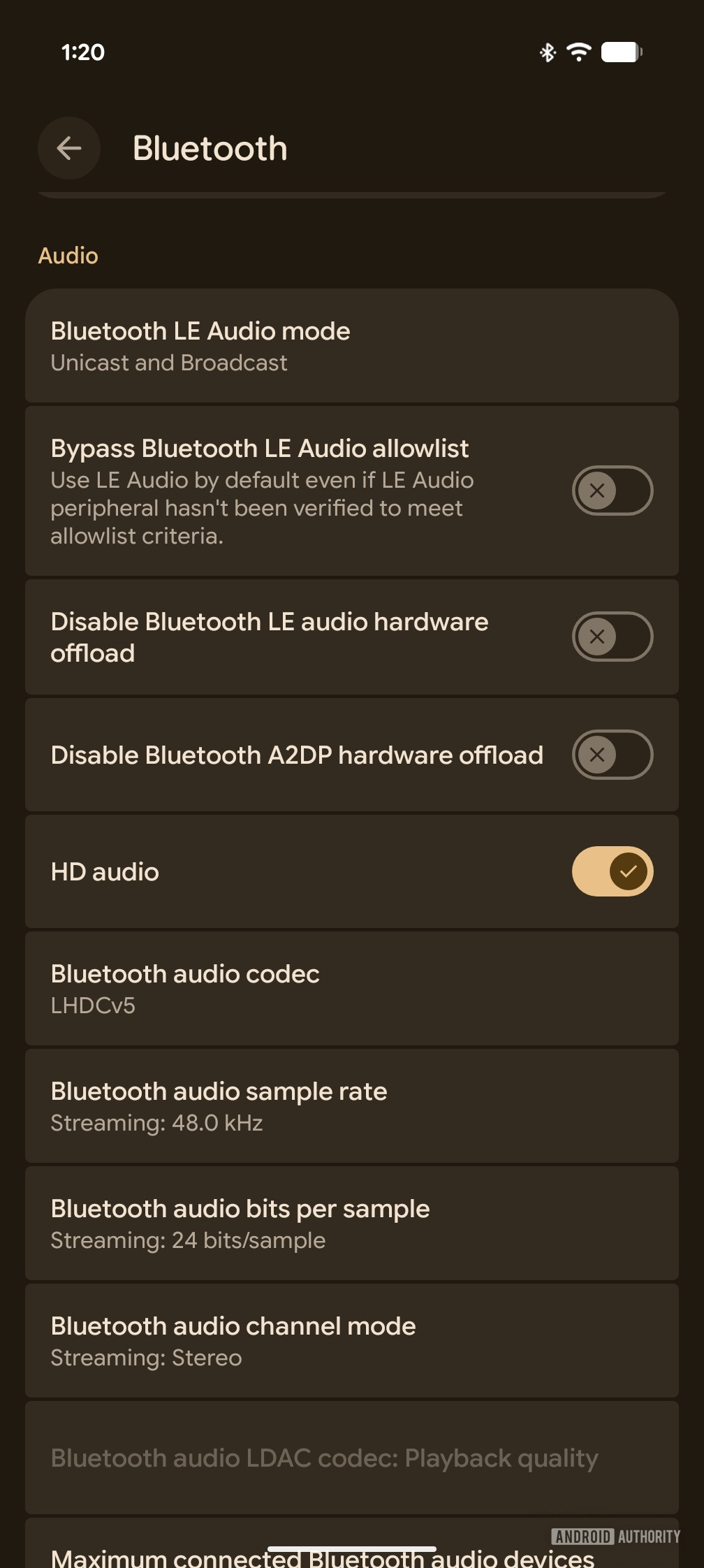 Android 17 Enable LHDC on Google Pixels 2
