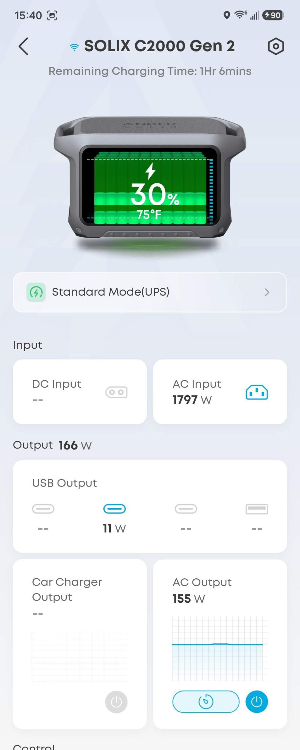 Anker SOLIX C2000 Gen 2 app main