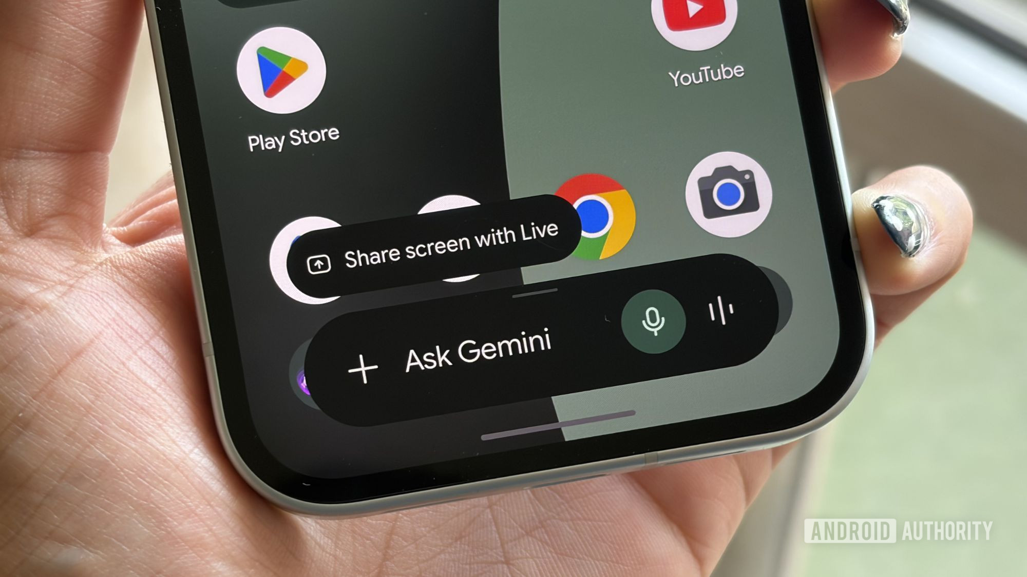 Ask Gemini Plus icon on Google Pixel 10a Ask Gemini Plus icon on Google Pixel 10a
