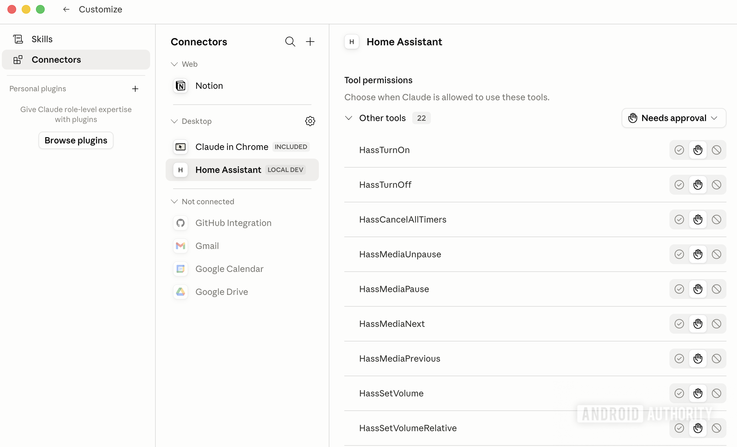 Claude developer console config check
