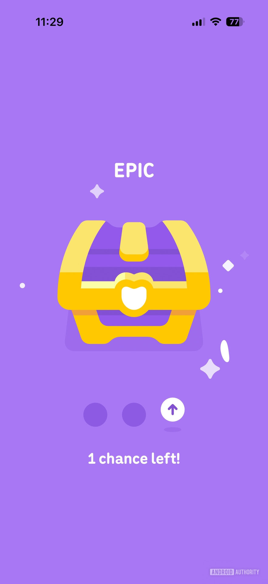 Duolingo-Treasure-chest-dropping-an-XP-boost