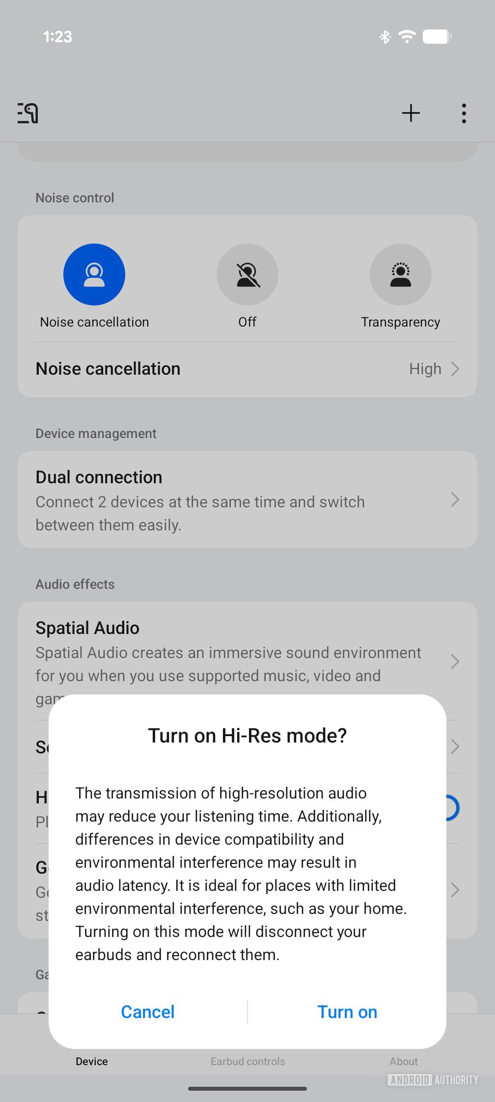 Enabling Hi Res mode in HeyMelody for OnePlus Buds Pro 3 using Pixel on Android 17 2