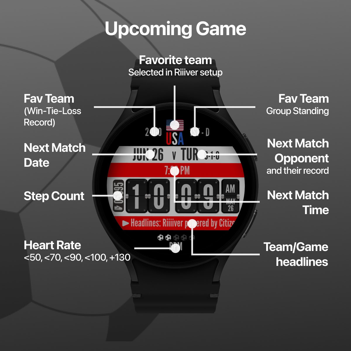 Facer x Citizen Kick It Watch Face for FIFA World Cup 2026 2