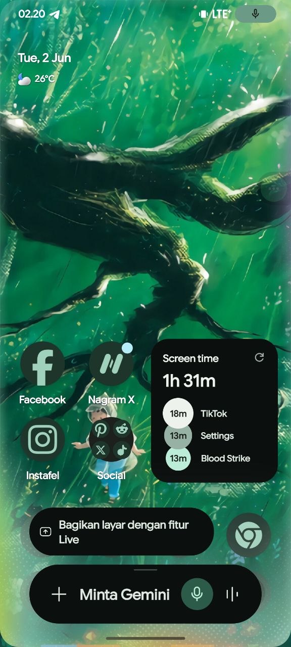 Gemini Material Theme Overlay