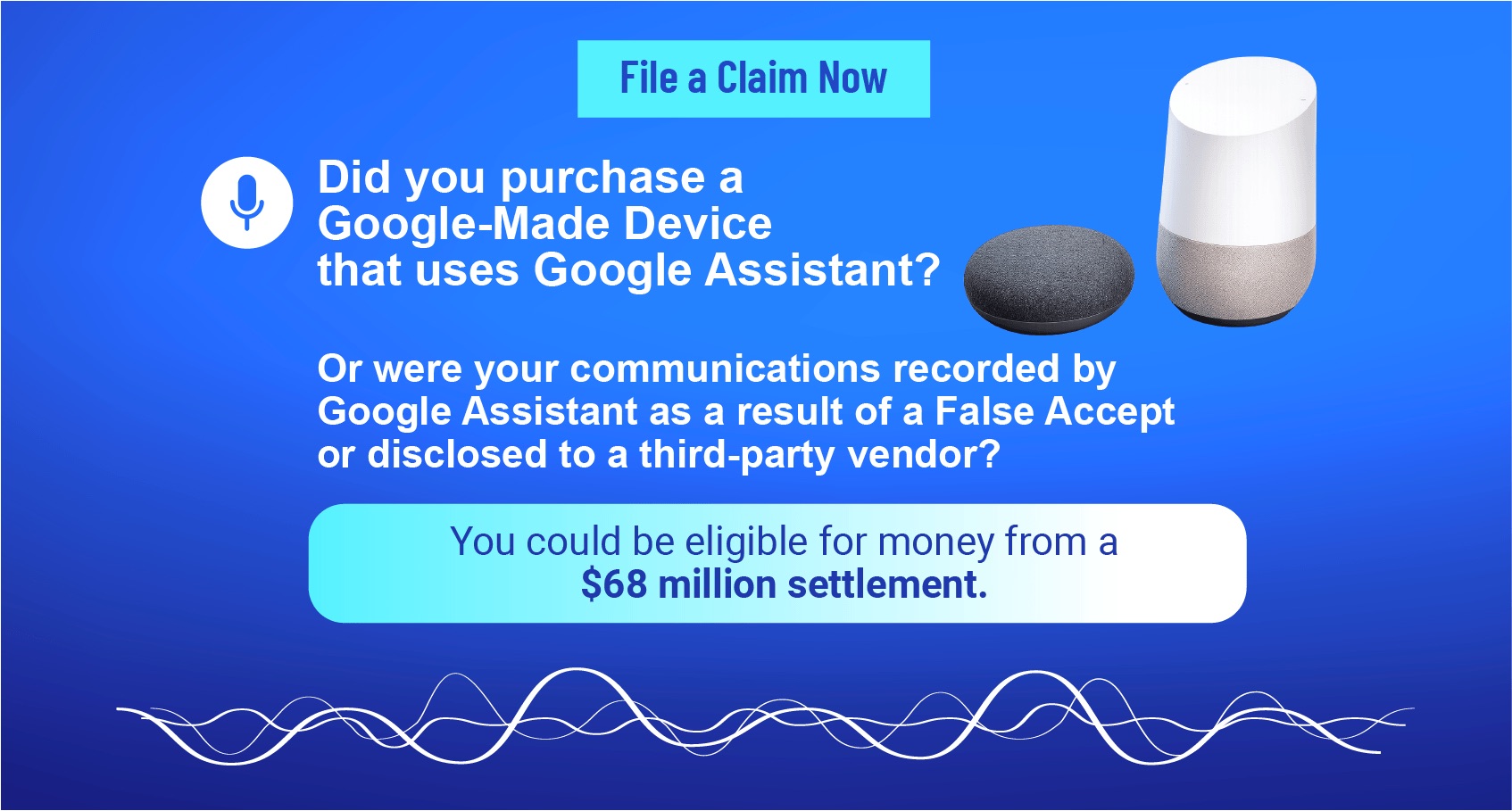 Google Assistant settlement website