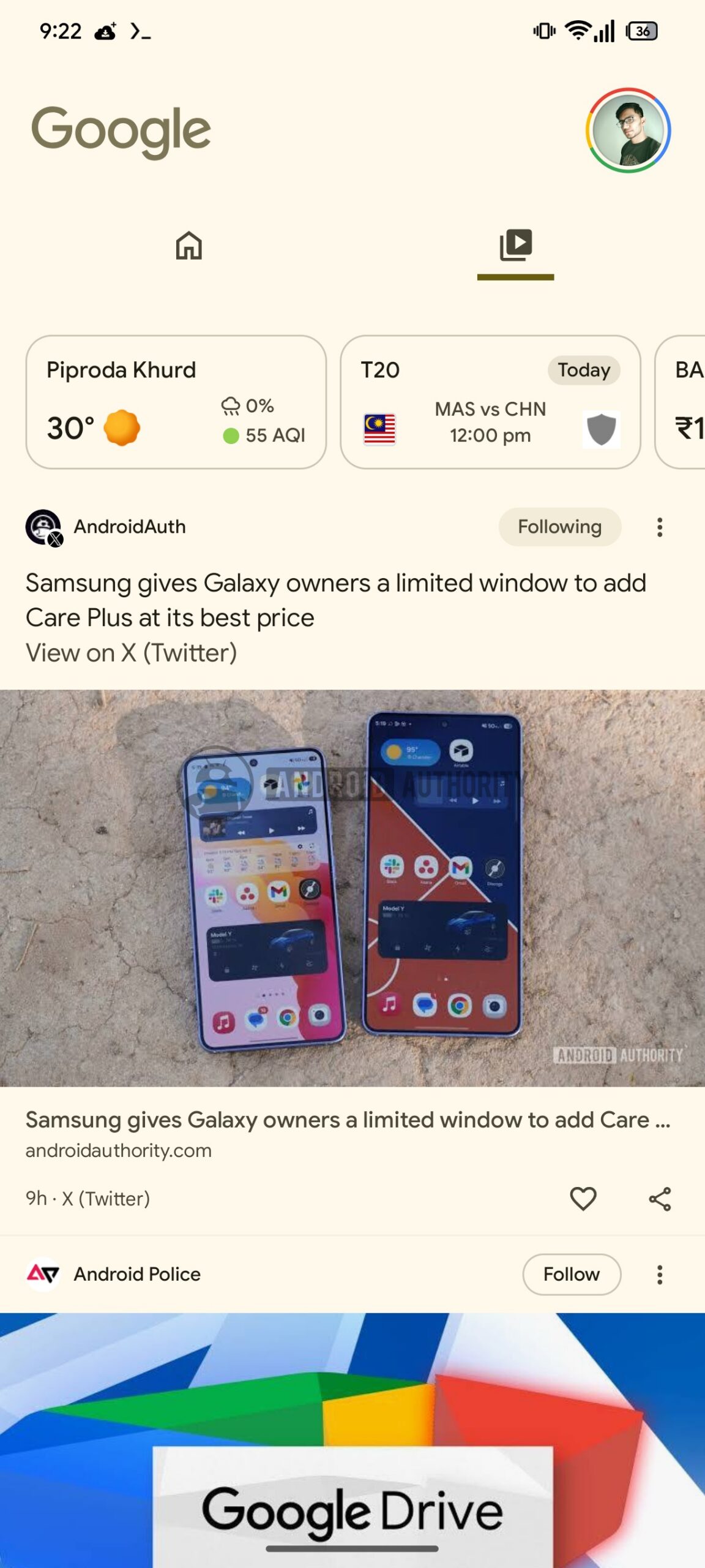 Google Discover video tab AssembleDebug 2