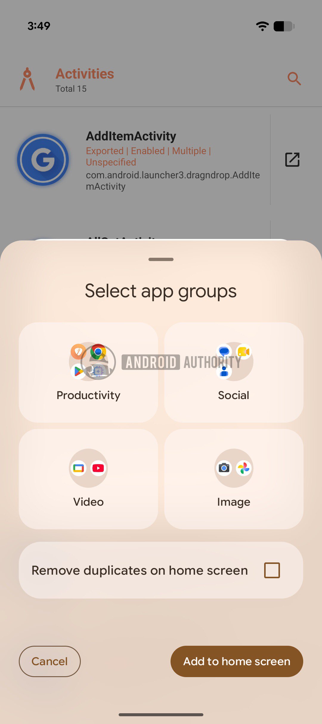 Google Pixel folder creator