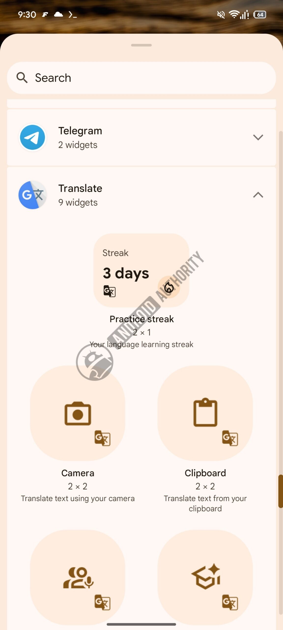 Google Translate Streaks widget 1 watermarked