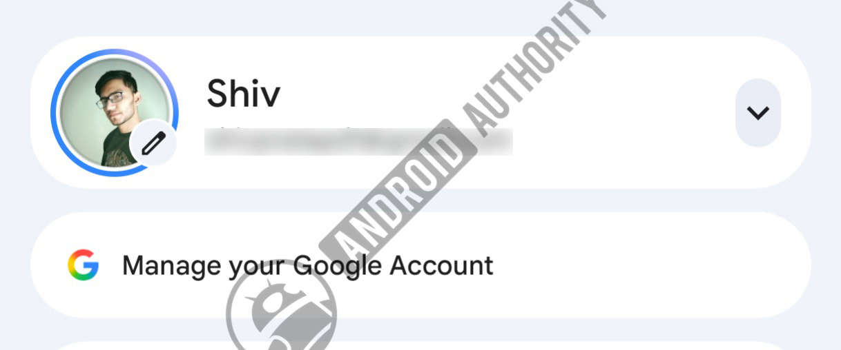 The Google account is marked with a selective new watermark