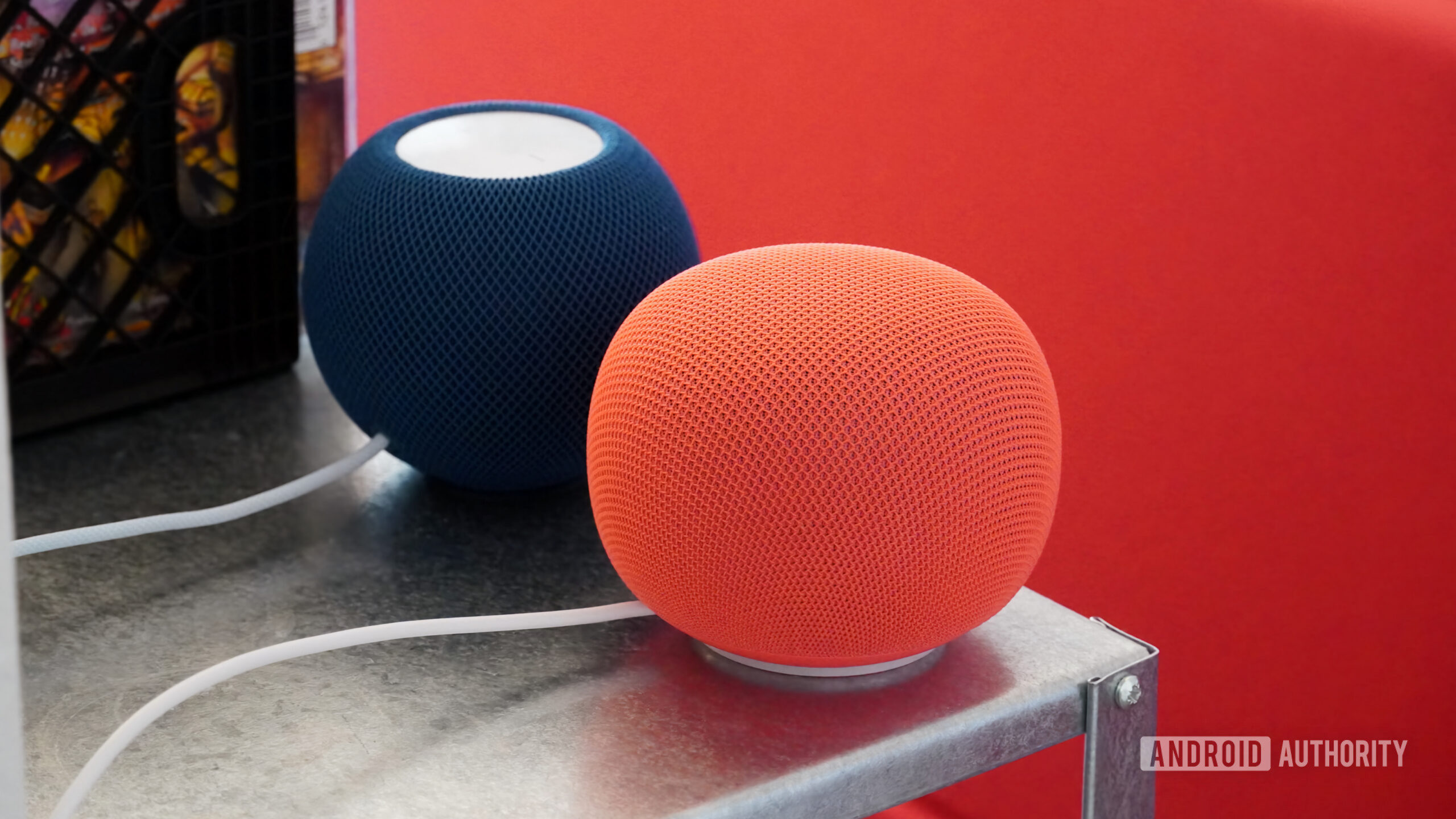An angle look at the Google Home Speaker and the HomePod Mini.